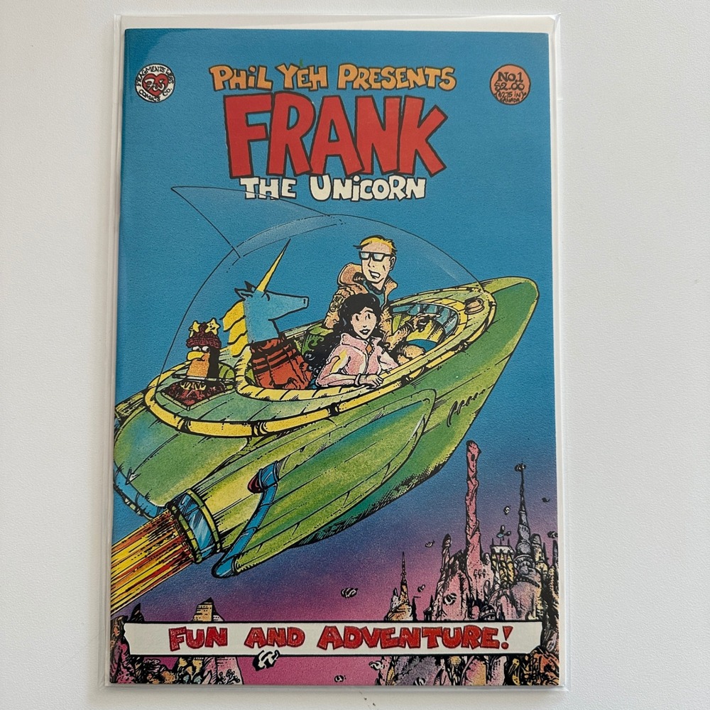 Phil Yeh Frank the Unicorn No 1 Comic Book Fragments West 1980s Indie Vintage